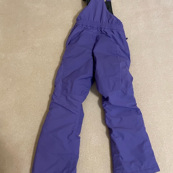 Girls size 12 ski bibs from Lands End in purple. - Picture 3 of 3